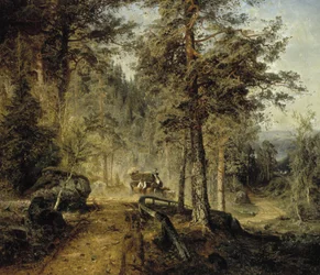 Road in Häme (En varm sommardag)